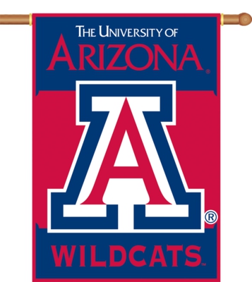 Arizona Wildcats 2-Sided 28" x 40" Banner with Pole Sleeve - Click Image to Close