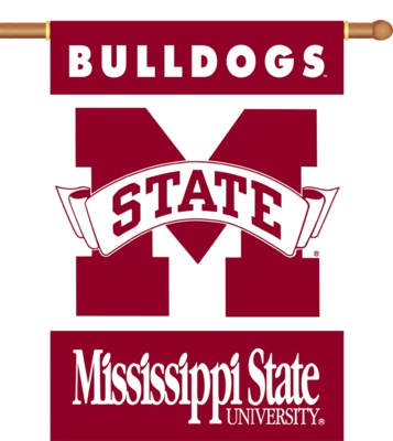 Mississippi State Bulldogs 2-Sided 28" x 40" Hanging Banner - Click Image to Close