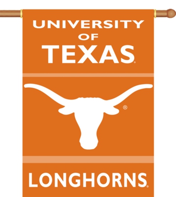 Texas Longhorns 2-Sided 28" x 40" Banner with Pole Sleeve - Click Image to Close