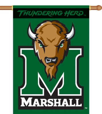Marshall Thundering Herd 2-Sided 28" x 40" Hanging Banner - Click Image to Close
