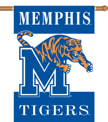 Memphis Tigers 2-Sided 28" x 40" Banner with Pole Sleeve - Click Image to Close