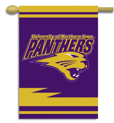 Northern Iowa 2-Sided 28" x 40" Banner with Pole Sleeve - Click Image to Close