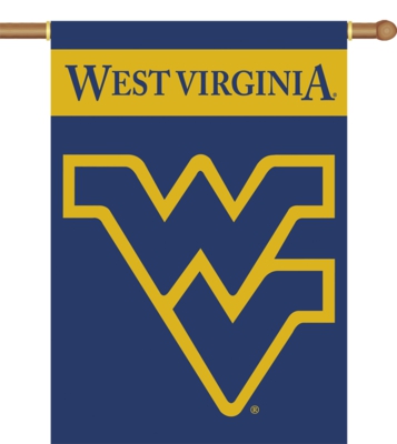 West Virginia Mountaineers 2-Sided 28" x 40" Hanging Banner - Click Image to Close