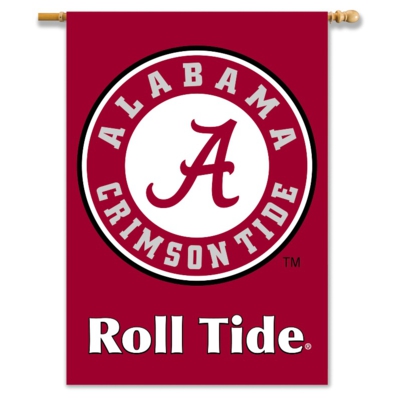 Alabama Crimson Tide 2-Sided 28" x 40" Banner - "Roll Tide" - Click Image to Close