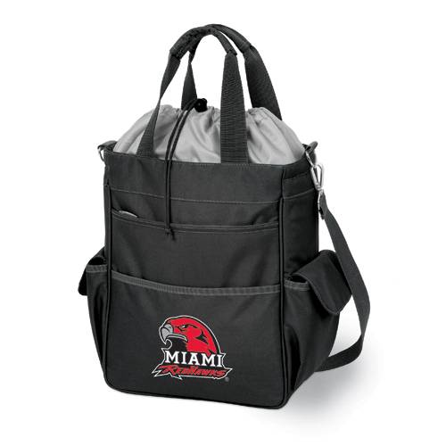 Miami University RedHawks Black Activo Tote - Click Image to Close