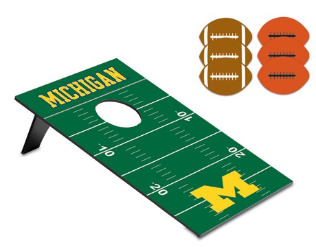 Michigan Wolverines Football Bean Bag Toss Game - Click Image to Close