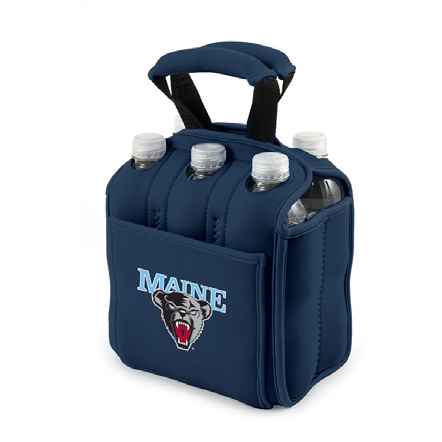 Maine Black Bears Six-Pack Beverage Buddy - Navy - Click Image to Close