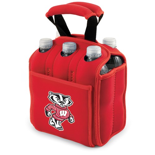 Wisconsin Badgers 6-Pack Beverage Buddy - Red - Click Image to Close