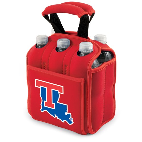 Louisiana Tech University Bulldogs 6-Pack Beverage Buddy - Red - Click Image to Close