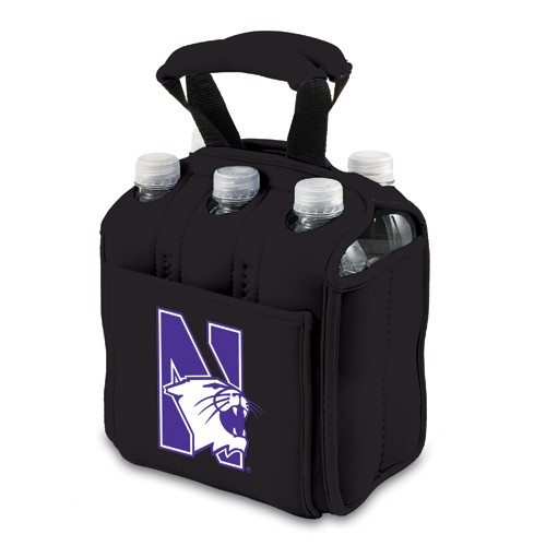 Northwestern University Wildcats 6-Pack Beverage Buddy - Black - Click Image to Close