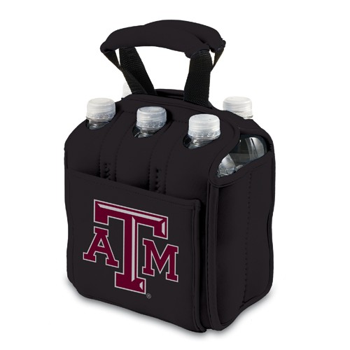 Texas A&M University Aggies 6-Pack Beverage Buddy - Black - Click Image to Close