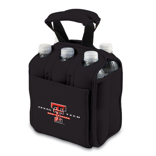 Texas Tech University Red Raiders 6-Pack Beverage Buddy - Black - Click Image to Close