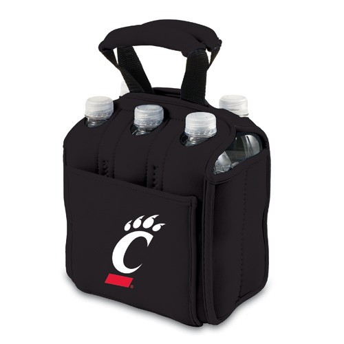 University of Cincinnati Bearcats 6-Pack Beverage Buddy - Black - Click Image to Close
