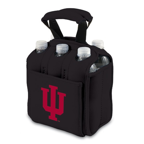 Indiana University Hoosiers 6-Pack Beverage Buddy - Black - Click Image to Close