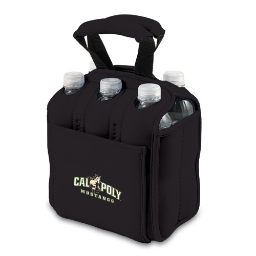 Cal Poly Mustangs 6-Pack Beverage Buddy - Black - Click Image to Close