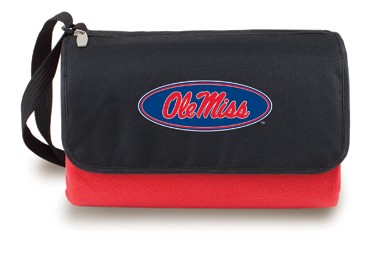 University of Mississippi Rebels Blanket Tote - Red - Click Image to Close