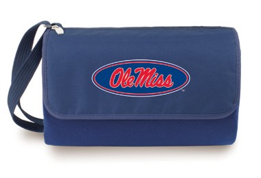 University of Mississippi Rebels Blanket Tote - Navy - Click Image to Close