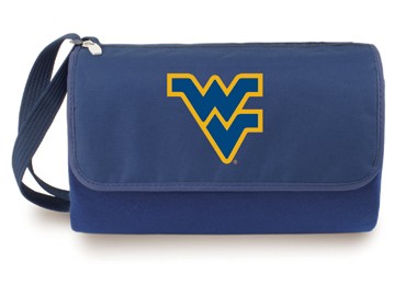 West Virginia University Mountaineers Blanket Tote - Navy - Click Image to Close