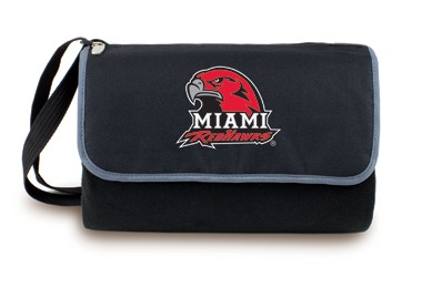 Miami University RedHawks Blanket Tote - Black - Click Image to Close