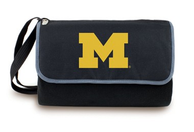 University of Michigan Wolverines Blanket Tote - Black - Click Image to Close