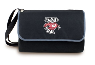 University of Wisconsin Badgers Blanket Tote - Black - Click Image to Close