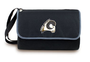 Virginia Commonwealth Rams Blanket Tote - Black - Click Image to Close