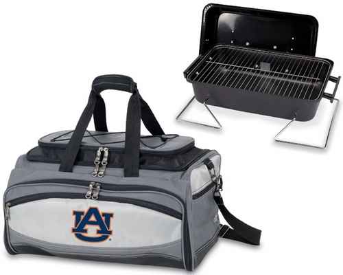 Auburn Tigers Buccaneer BBQ Grill Set & Cooler - Click Image to Close