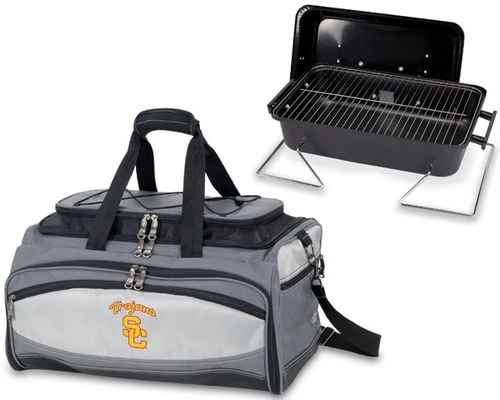 USC Trojans Embroidered Buccaneer BBQ Grill Set & Cooler - Click Image to Close