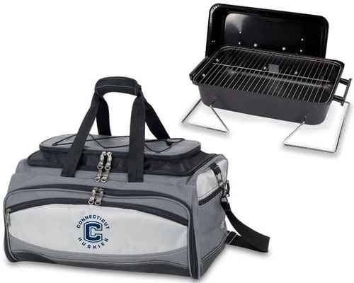 UConn Huskies Embroidered Buccaneer BBQ Grill Set & Cooler - Click Image to Close