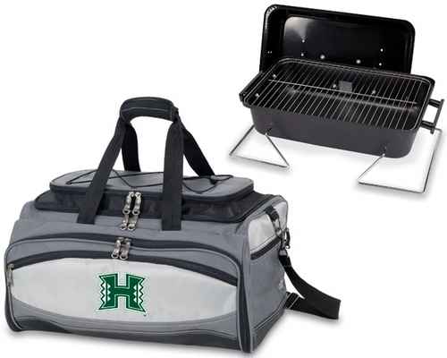 Hawaii Warriors Embroidered Buccaneer BBQ Grill Set & Cooler - Click Image to Close