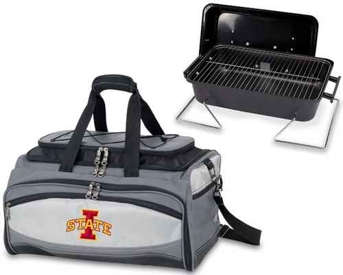 Iowa State Cyclones Embroidered Buccaneer BBQ Grill Set & Cooler - Click Image to Close
