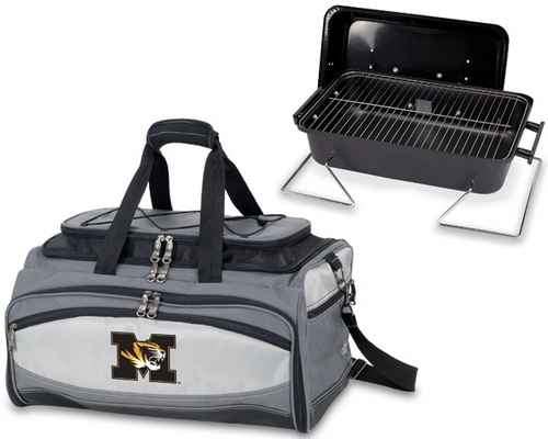 Mizzou Tigers Embroidered Buccaneer BBQ Grill Set & Cooler - Click Image to Close