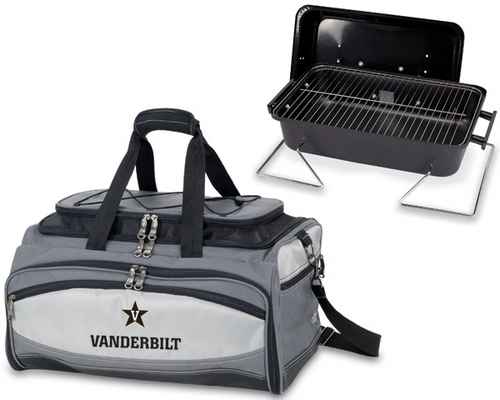 Vanderbilt Commodores Buccaneer Embr. BBQ Grill Set & Cooler - Click Image to Close