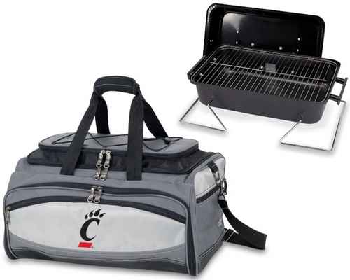 Cincinnati Bearcats Embroidered Buccaneer BBQ Grill Set & Cooler - Click Image to Close