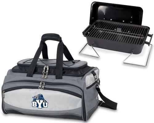 Brigham Young Cougars Buccaneer BBQ Grill Set & Cooler - Click Image to Close