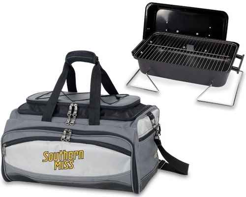 Southern Miss Buccaneer Embr. BBQ Grill Set & Cooler - Click Image to Close