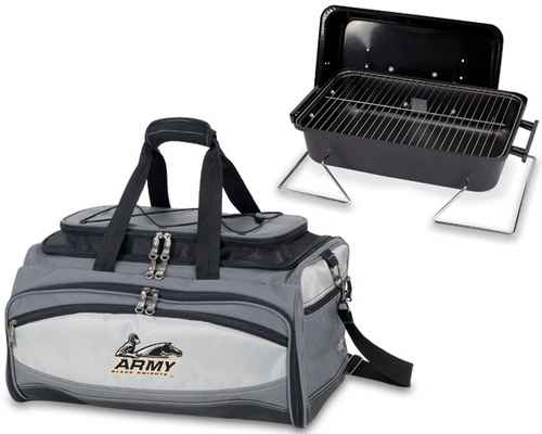 Army Black Knights Embroidered Buccaneer BBQ Grill Set & Cooler - Click Image to Close