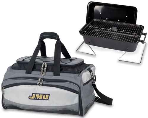 James Madison Dukes Embroidered Buccaneer BBQ Grill Set & Cooler - Click Image to Close