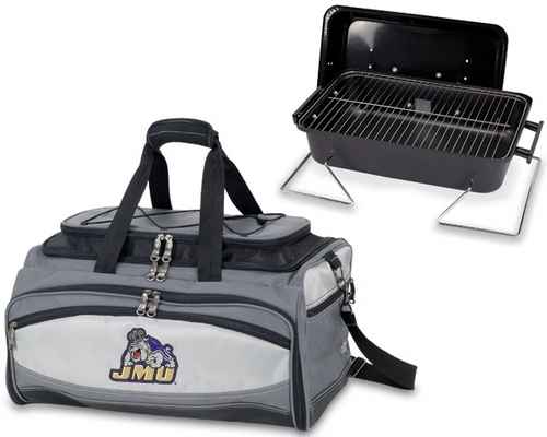 James Madison Dukes Buccaneer BBQ Grill Set & Cooler - Click Image to Close