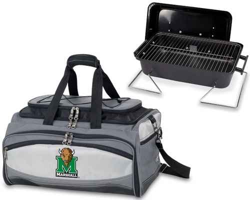 Marshall Thundering Herd Buccaneer BBQ Grill Set & Cooler - Click Image to Close