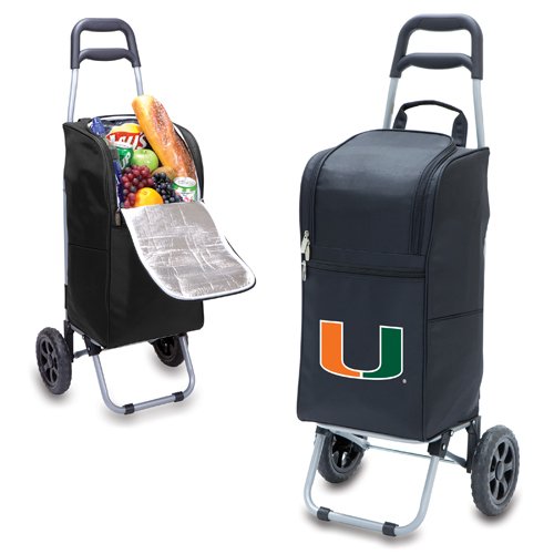 University of Miami Hurricanes Cart Cooler - Black - Click Image to Close