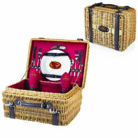 Iowa State Cyclones Champion Picnic Basket - Red - Click Image to Close