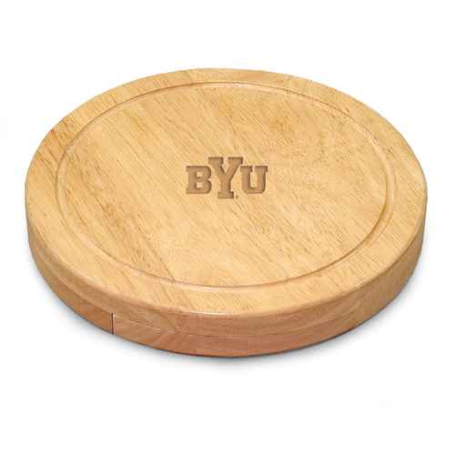 Brigham Young University Circo Cutting Board & Cheese Tools - Click Image to Close
