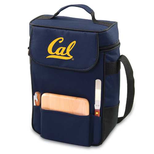 Cal Golden Bears Embr. Duet Wine & Cheese Tote - Navy - Click Image to Close