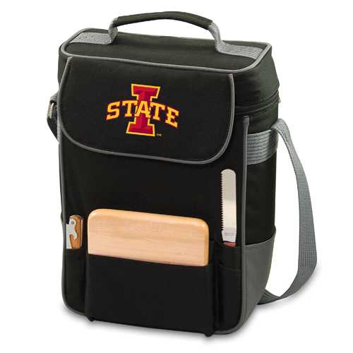 Iowa State Cyclones Duet Wine & Cheese Tote - Black - Click Image to Close