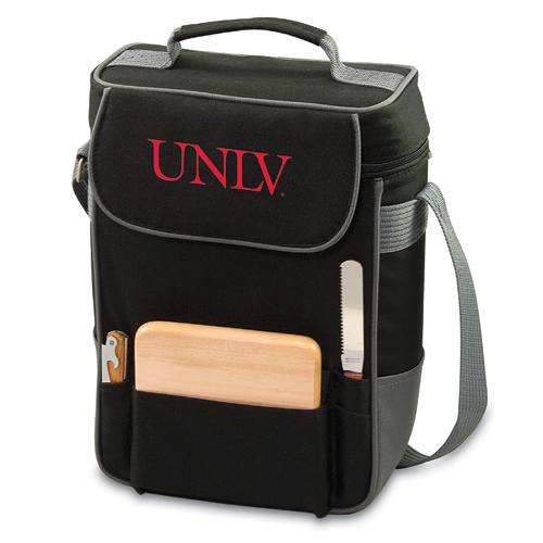 UNLV Rebels Embr. Duet Wine & Cheese Tote - Black - Click Image to Close