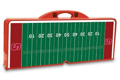 Stanford Cardinal Football Picnic Table with Seats - Red - Click Image to Close