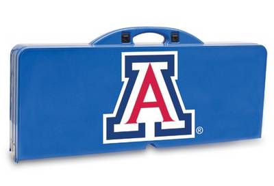Arizona Wildcats Folding Picnic Table with Seats - Blue - Click Image to Close