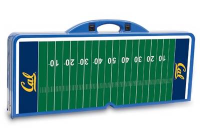 Cal Golden Bears Football Picnic Table with Seats - Blue - Click Image to Close