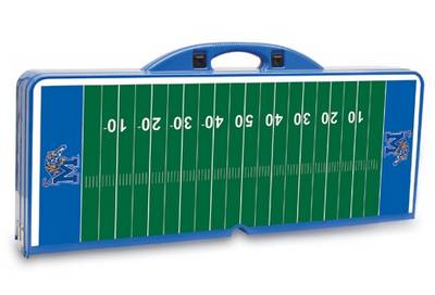 Memphis Tigers Football Picnic Table with Seats - Blue - Click Image to Close